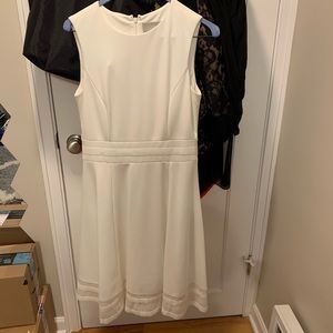 Calvin Klein White Dress Lined size 4